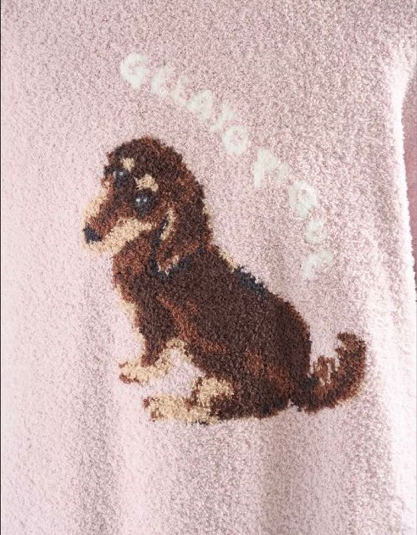 【新品】ジェラート　ダックスフンド柄DOG ジャガードワンピース　ピンク