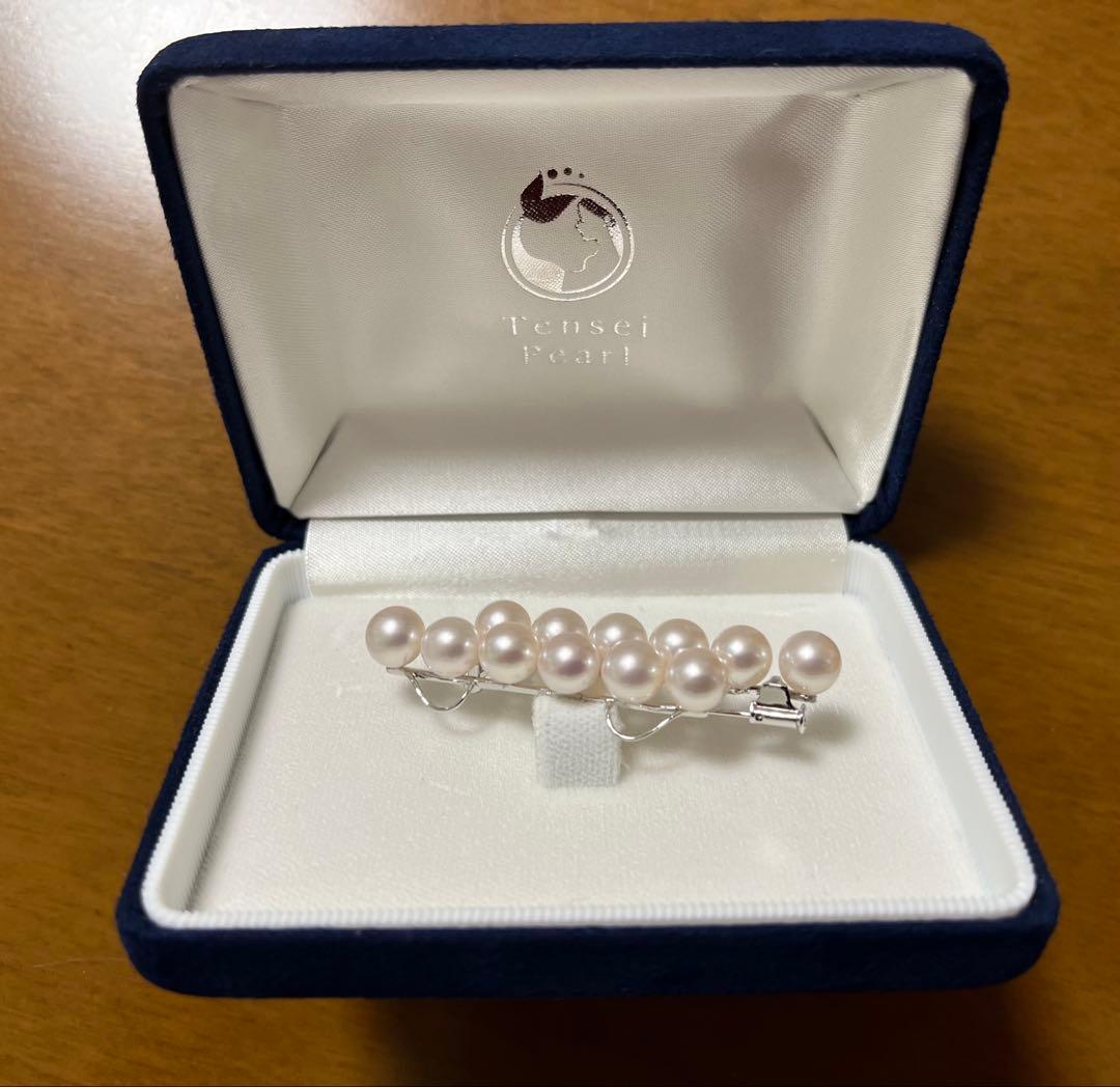 天成真珠　Tensei Pearl アコヤ真珠ブローチ　BR101-65-12