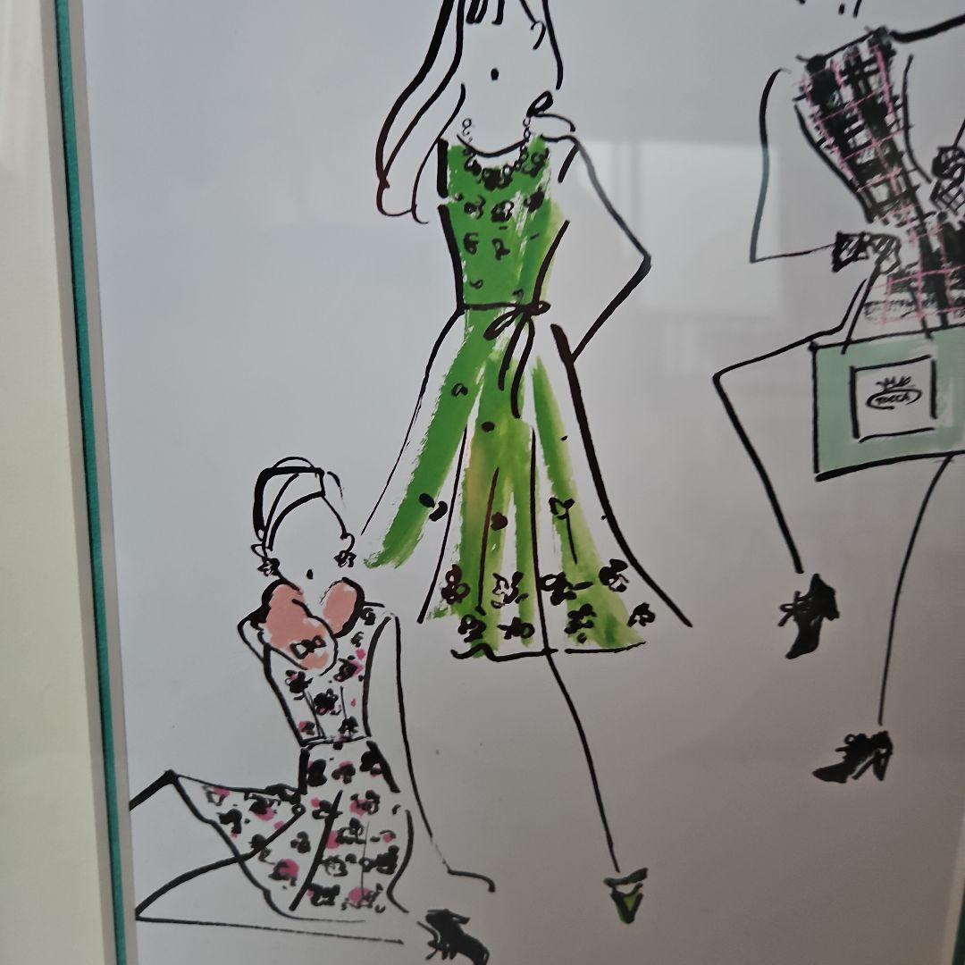 インテリア　イラスト額入り画　TOCCA