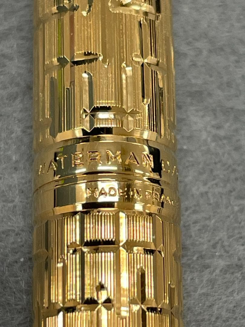 WATERMAN 万年筆 18Kゴールド 万年筆 編み目模様