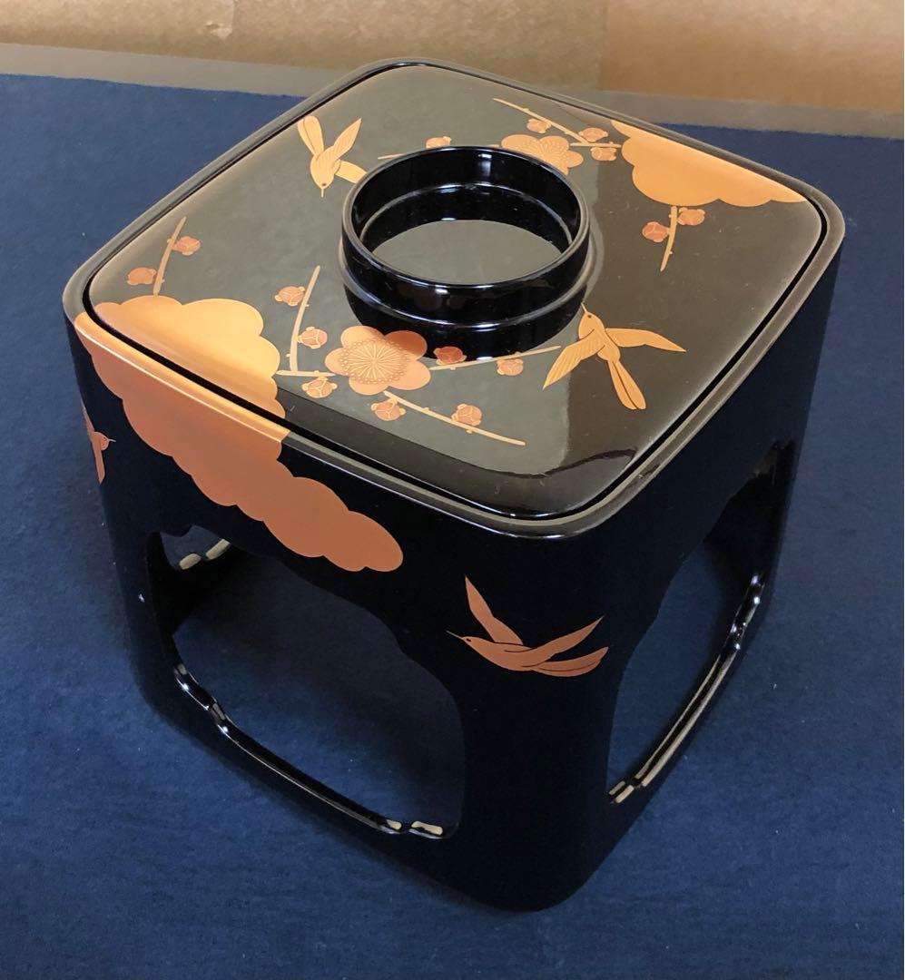 割引❗️《レ》輪島塗 蒔絵付 屠蘇器 漆光堂造 木製漆器 共箱 251110う5