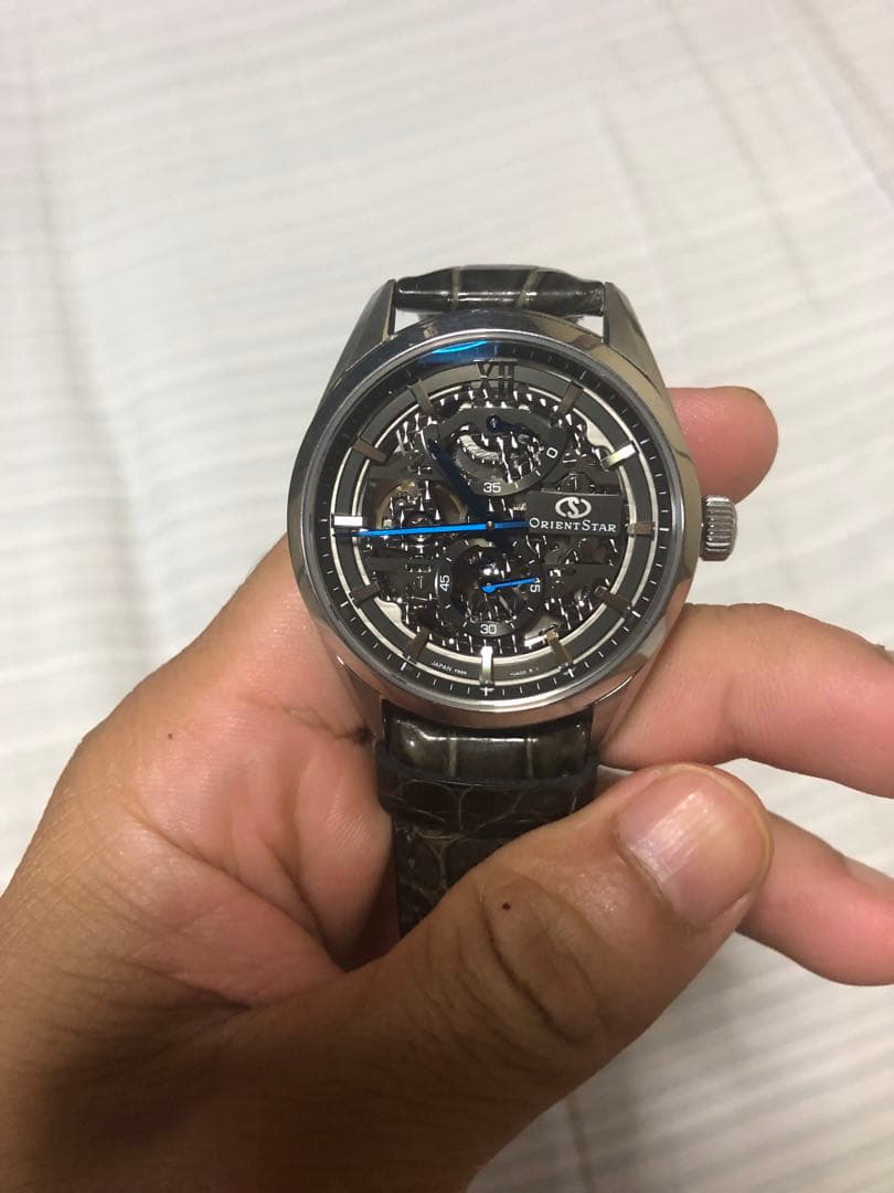 ORIENT STAR スケルトン 手巻き時計