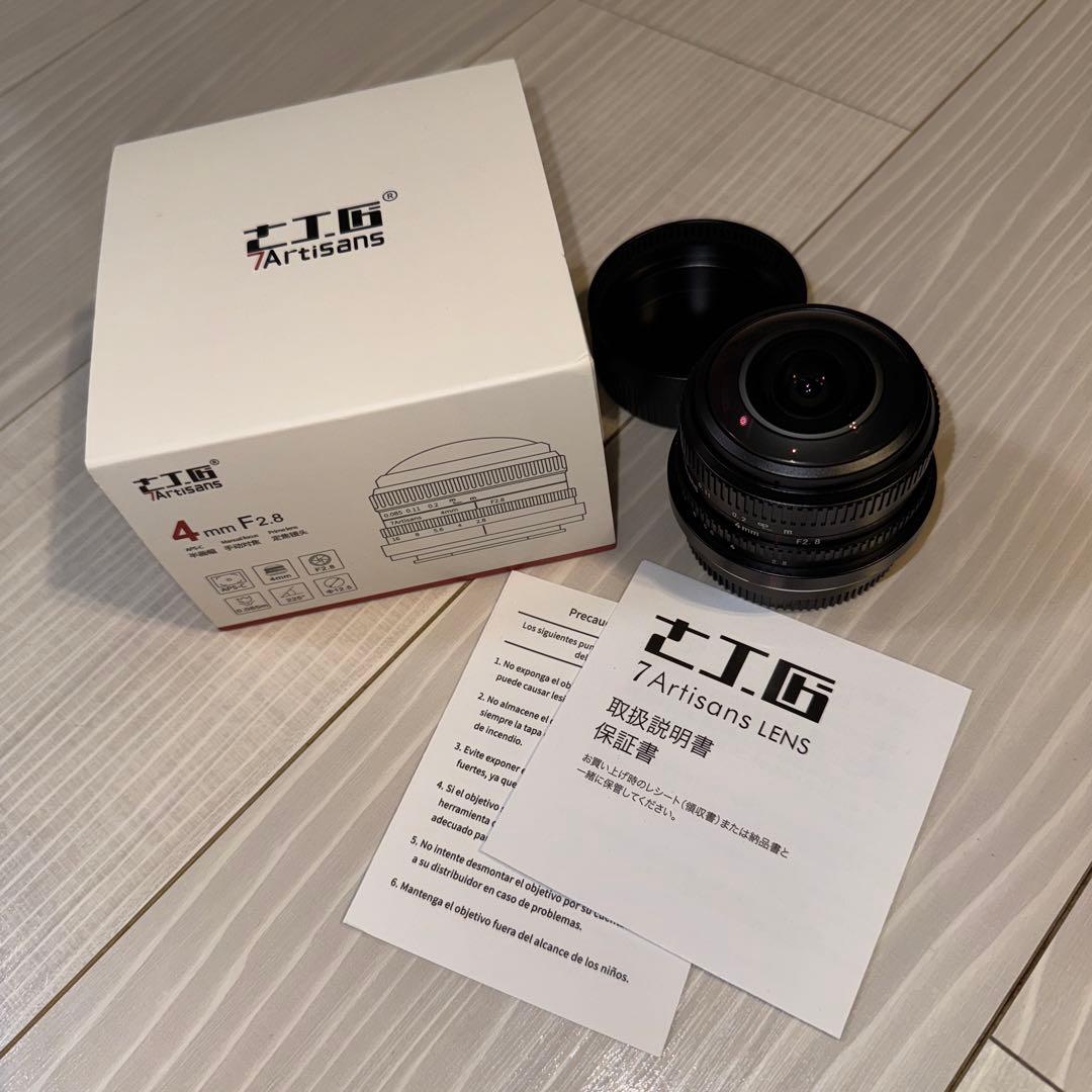 7artisans 4mm F2.8 円形魚眼レンズ xマウント 富士フイルム