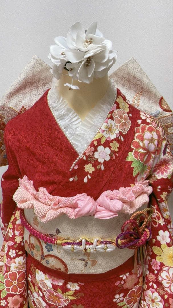 美品　振袖6点セット　成人式　振袖　正絹　袋帯 19