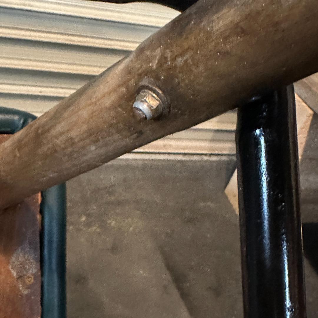 ヴィンテージ レトロ 木製脚ハイスツール バースツール 古家具 カウンターチェア