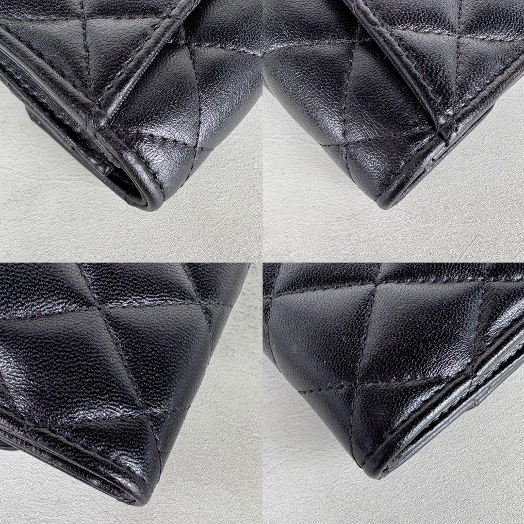 CHANEL シャネル　マトラッセ　ケース　ラムスキン　カードケース