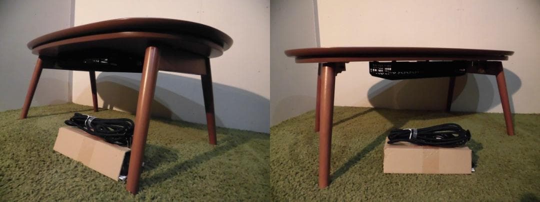 送料無料【限定品/新品】北欧風オールシーズン折脚こたつテーブルカルミナ★ブラウン