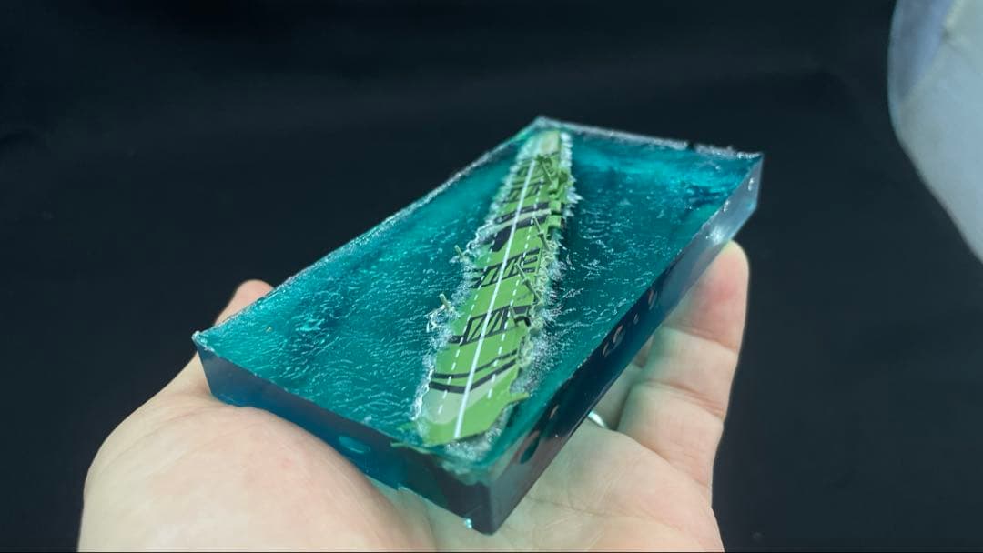 空母天城　1945 呉　ジオラマ 完成品　クリア　レジン