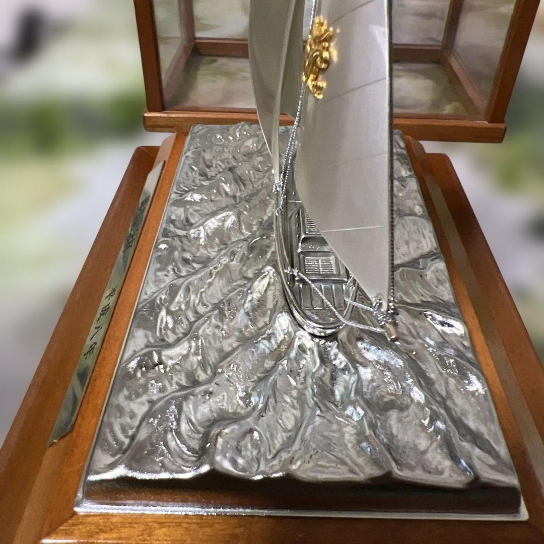 銀製　ヨット置物　シルバー