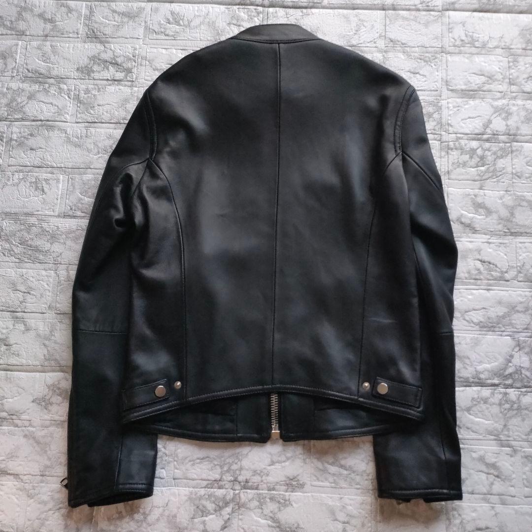 【訳アリ新品】干場義雅　DRESSTERIOR　レザーライダース　S