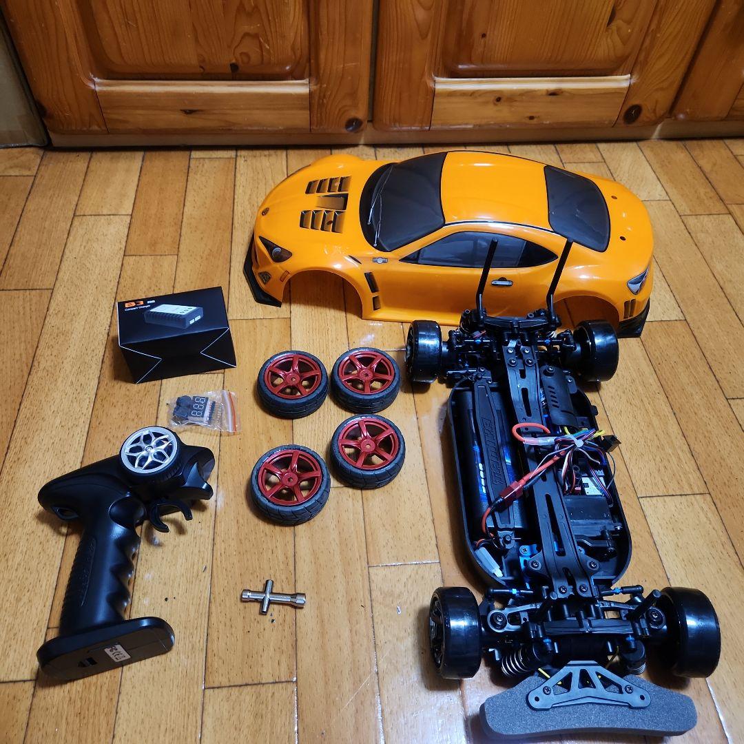 ■専用■　タミヤ ドリフト ラジコン フルセット　TT01　typeE　橙　86
