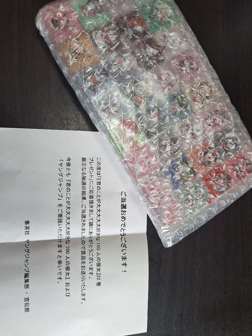 当選品 100カノ アクリルブロック 君のことが大大大大大好きな100人の彼女