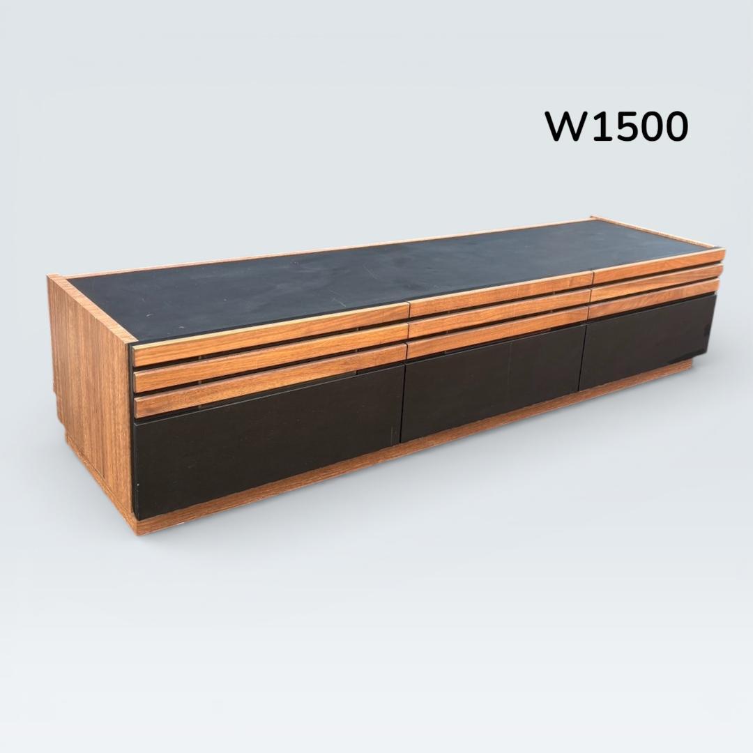 MKマエダ アコール テレビボード 150cm ウォールナット ルーバー モダン
