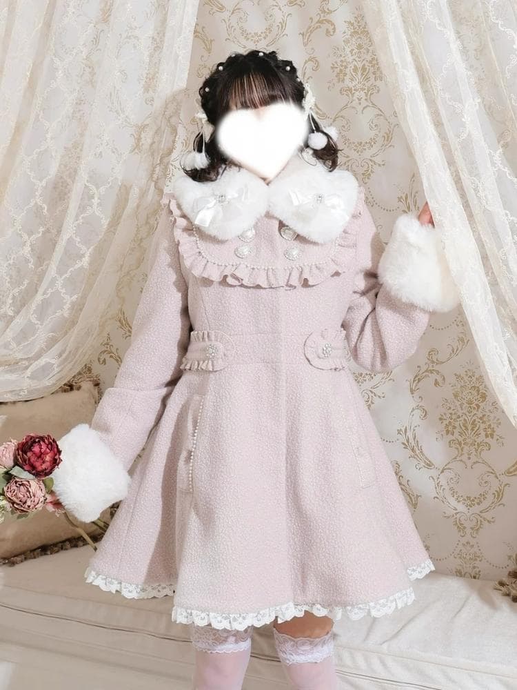 NOEMIE新品さきまるちゃんコラボ♡ヨークフレアコート