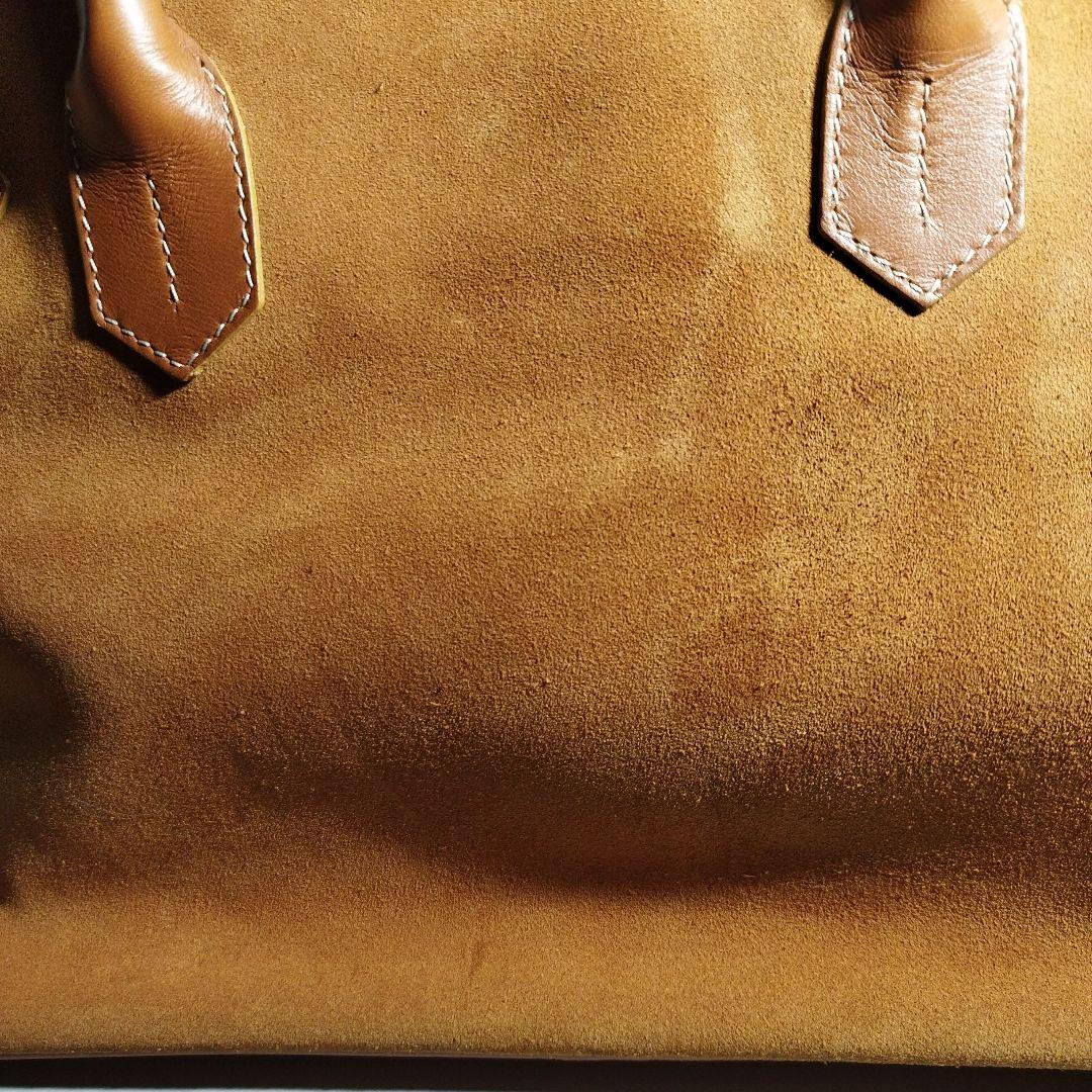 激レア　HIGH-CLASS キャメル スエード バッグ　現状販売　横幅30cm