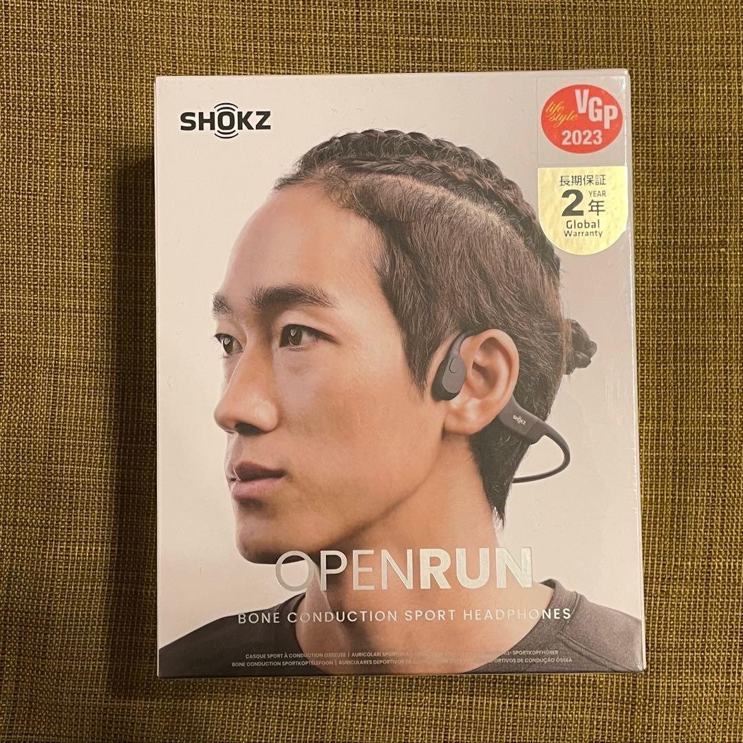 【新品未使用】SHOKZ OPENRUN 骨伝導ヘッドフォン ブラック