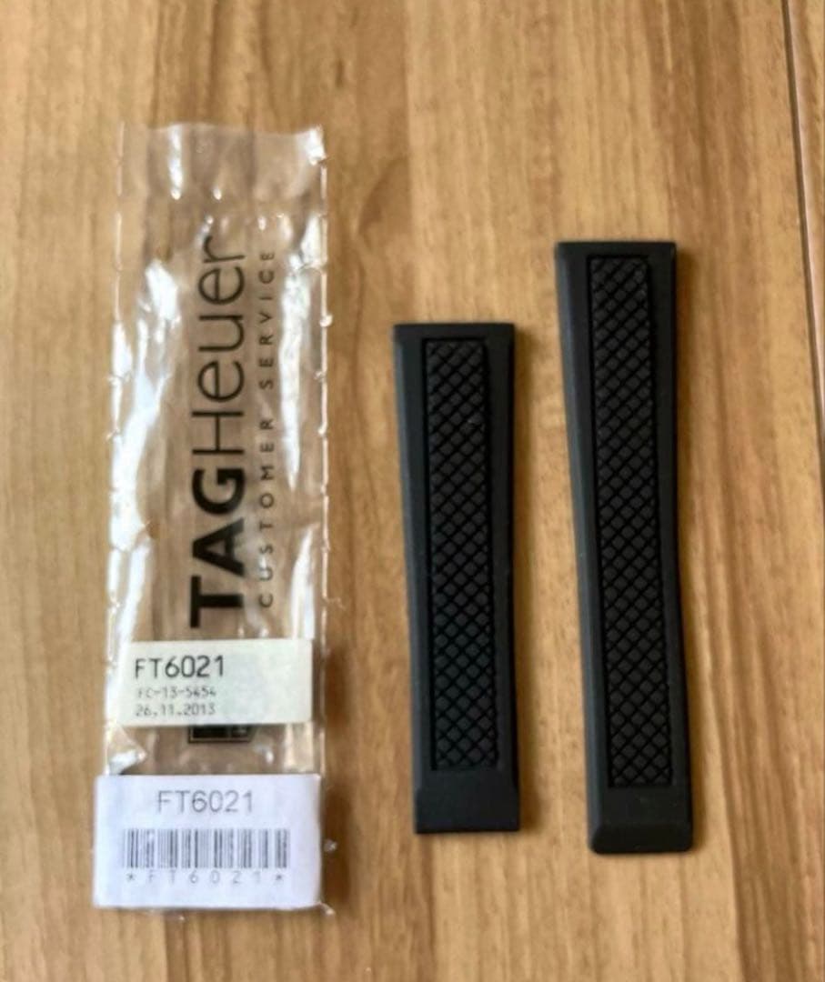 TAG Heuer FT6021 ラバーベルト ブラック