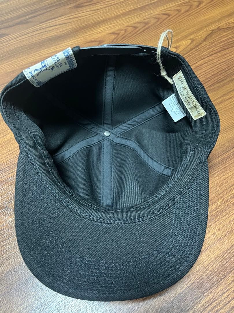 完売品H.W.DOG & CO. ブラックベースボールキャップ サイズ40