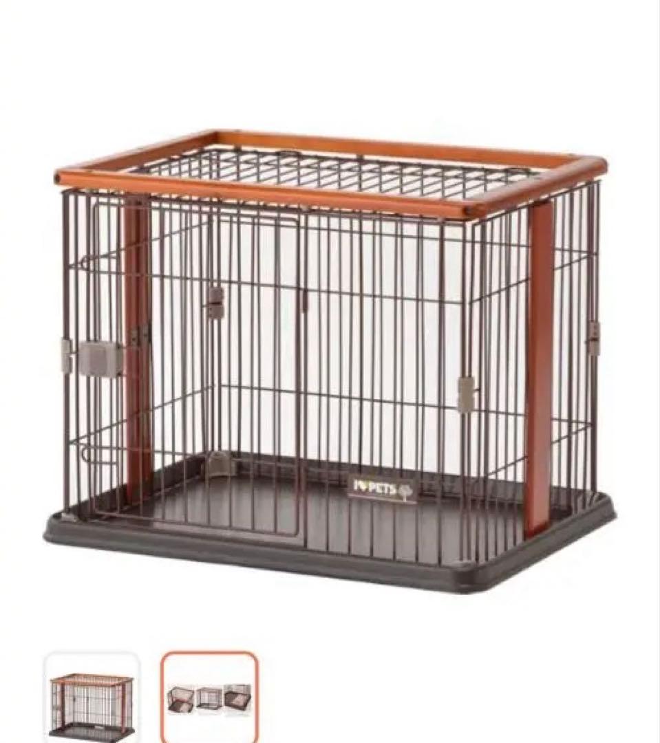 犬用ケージ 小型中型犬用 木製フレーム