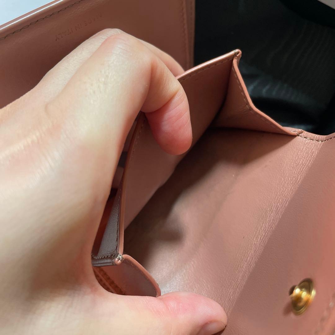 本日消去！CELINE 二つ折り財布 ピンク/パープル