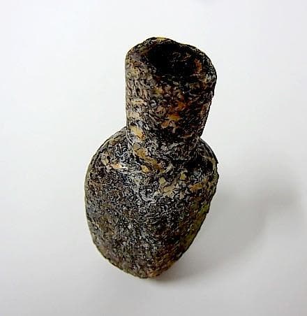 ★R3001★古代　ガラス　小瓶　化粧顔料　香料瓶　イラン出土