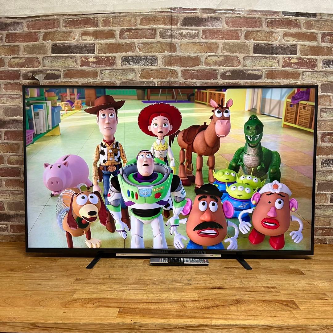 東芝 55V型 4Kチューナー内蔵 液晶テレビ レグザ 55M520X W録画○
