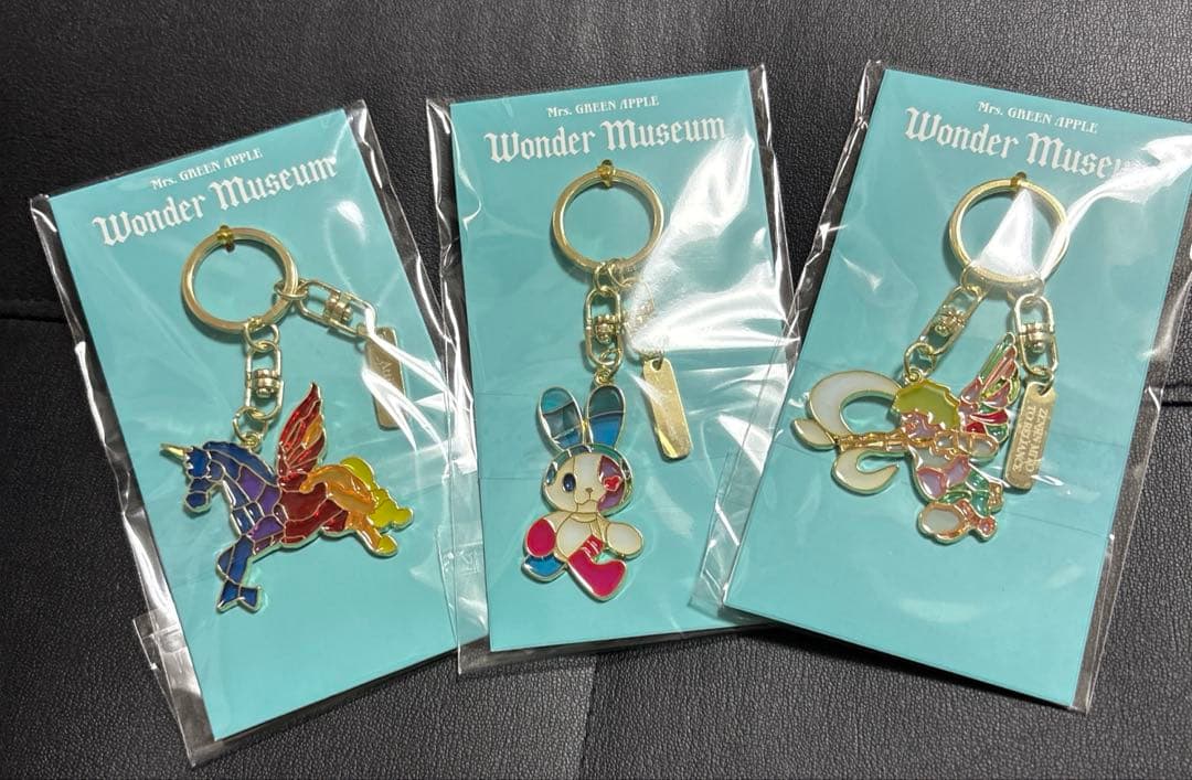 【新品】ミセスWonder Museumステンドグラスキーホルダー全3種セット