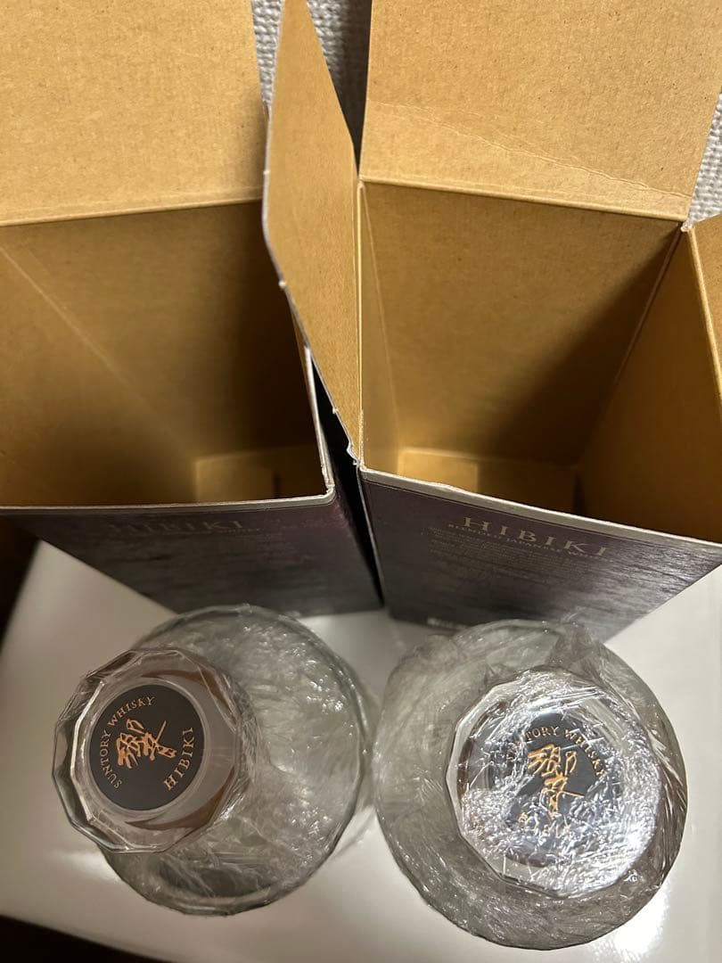 ウィスキー　黒響　21年　空瓶•空箱　2セット