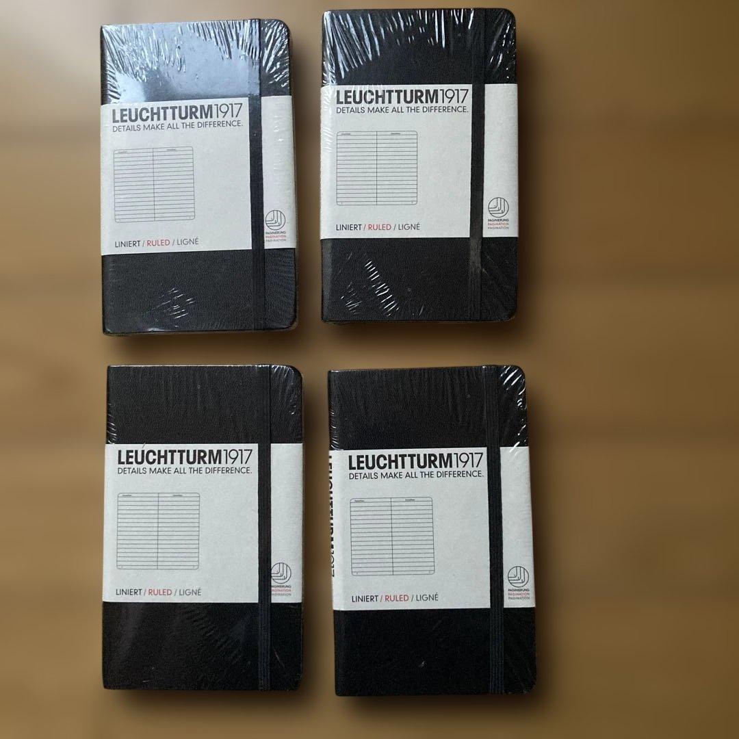 LEUCHTTURM1917 A6 横罫ノート 4冊セット