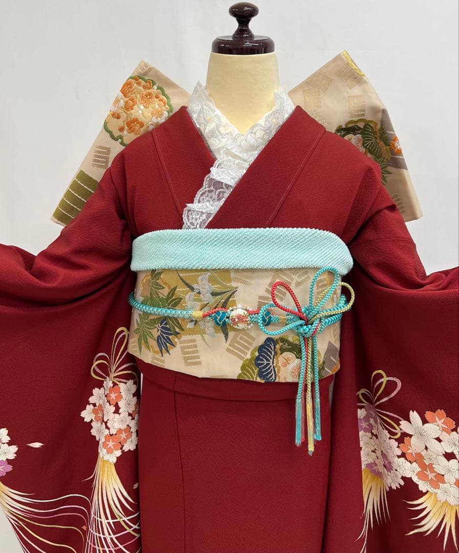 パーティー　成人式　振り袖　フルセット　長襦袢付　金彩加工　530