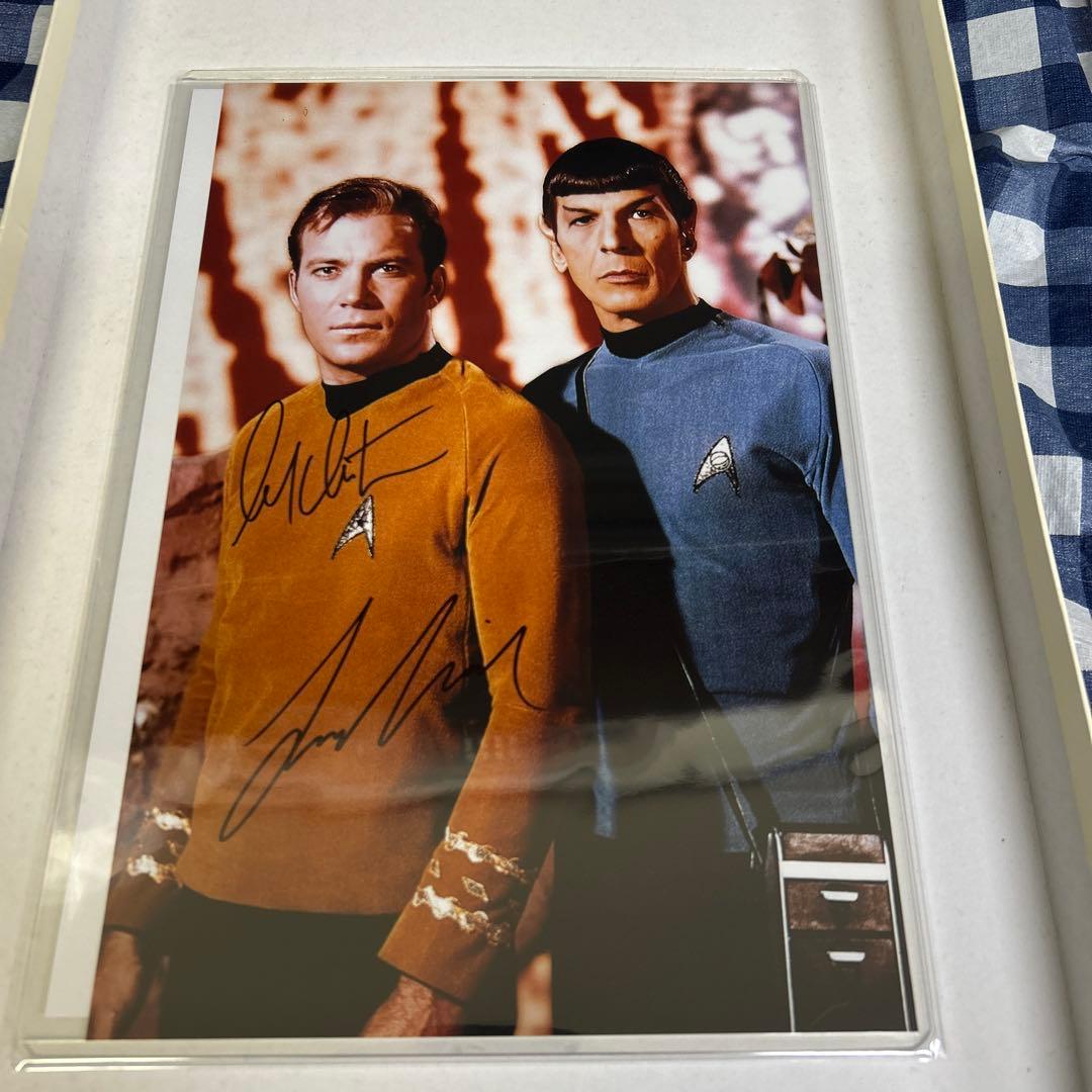 ウィリアム・シャトナー　レナード・ニモイ 直筆サイン入りフォト スタートレック