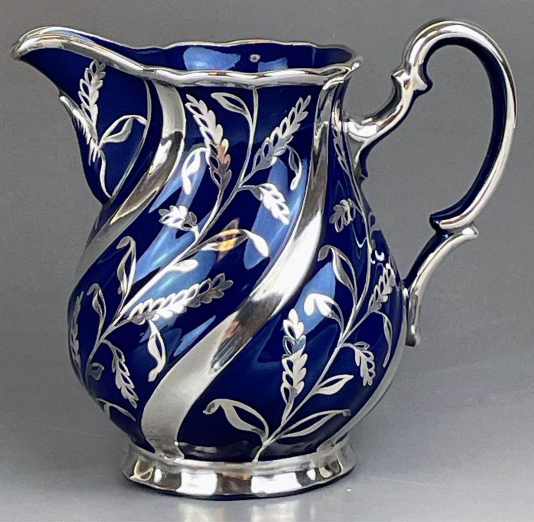 【専用】リチャードジノリ 純銀巻 草花紋 水差し アールヌーボー ミルクジャグ