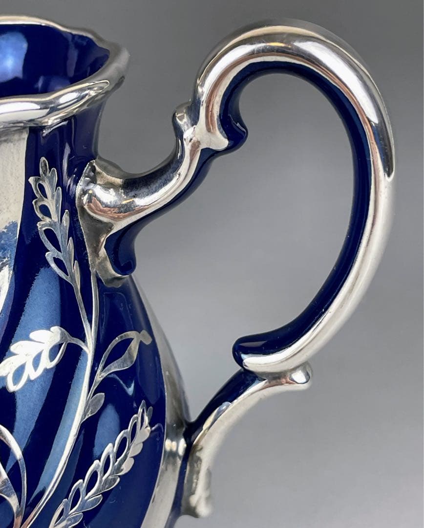 【専用】リチャードジノリ 純銀巻 草花紋 水差し アールヌーボー ミルクジャグ
