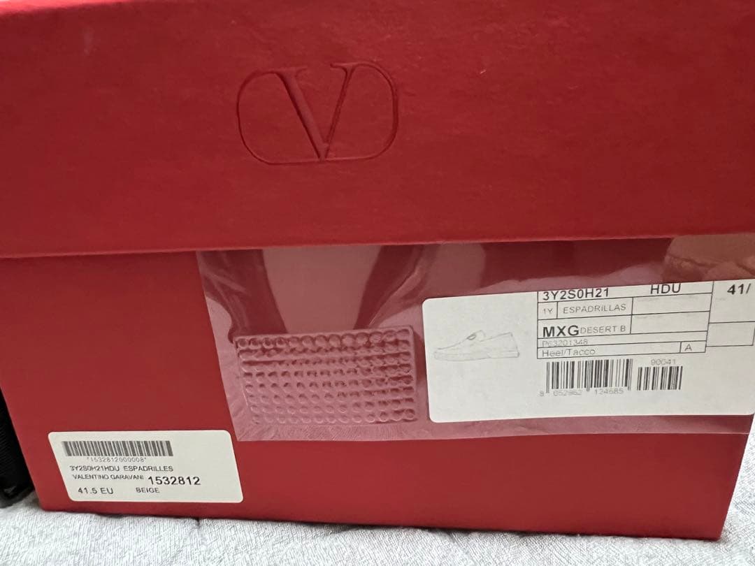2022AW VALENTINOロゴデッキシューズ 26.5cm 新品未使用