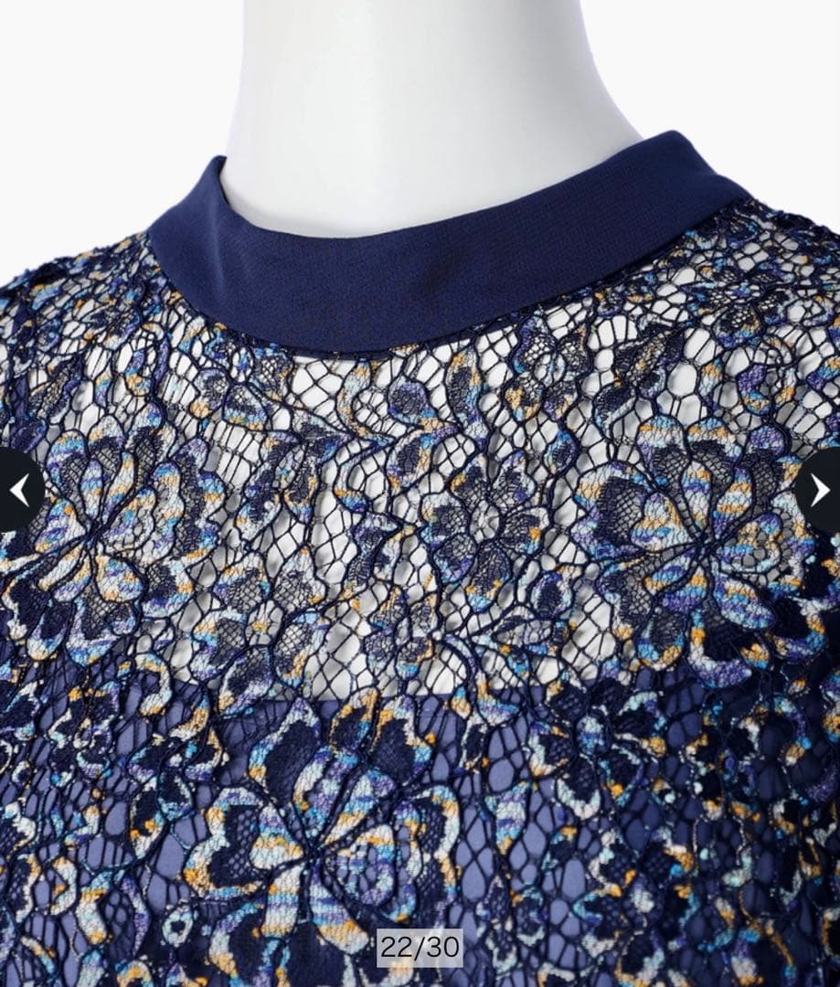 値下げ中！　Mystrada ワンピース　ドレス　ネイビー ブルー　ロングドレス