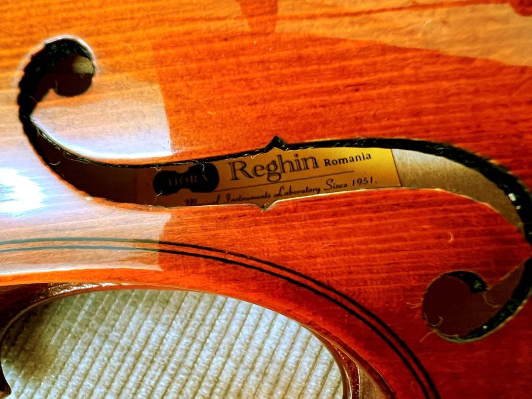 【美品☆弓•ケース付】HORA Reghin ヴァイオリン レジン　1/8