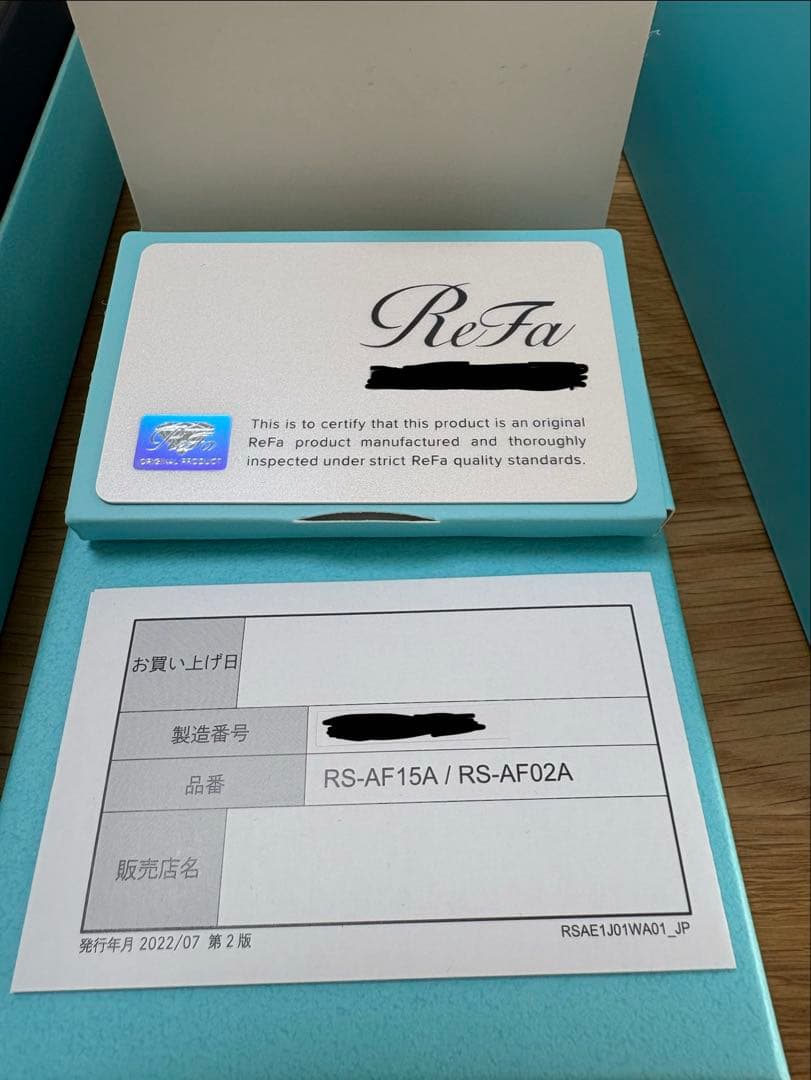 ReFa リファ シャワーヘッド ファインバブルS RS-AF02A White