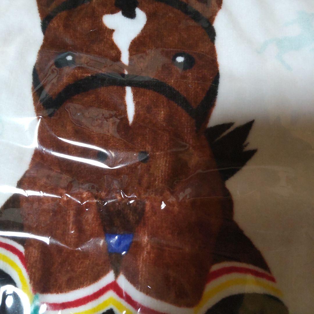 JRA競馬グッズ　実使用ゼッケン　リバティアイランドハンドタオル　ブランケット