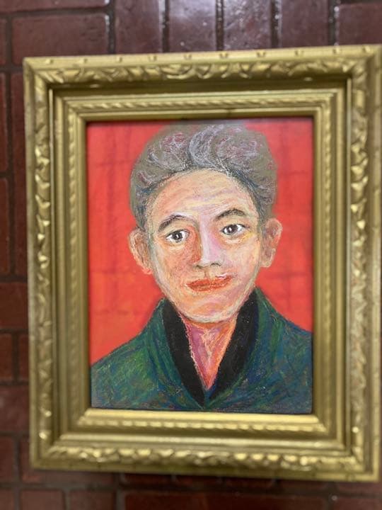 空飛ぶ前衛美術家糸川裕志の絵画、ポップアートの人物画、