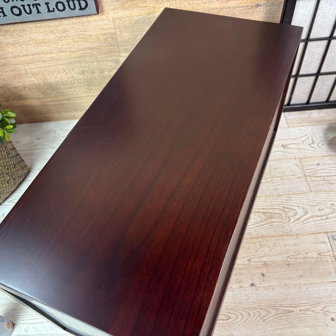 訳あり品【135】民芸家具木製桐材総桐天然無垢和チェスト横長テレビ台サイドボード