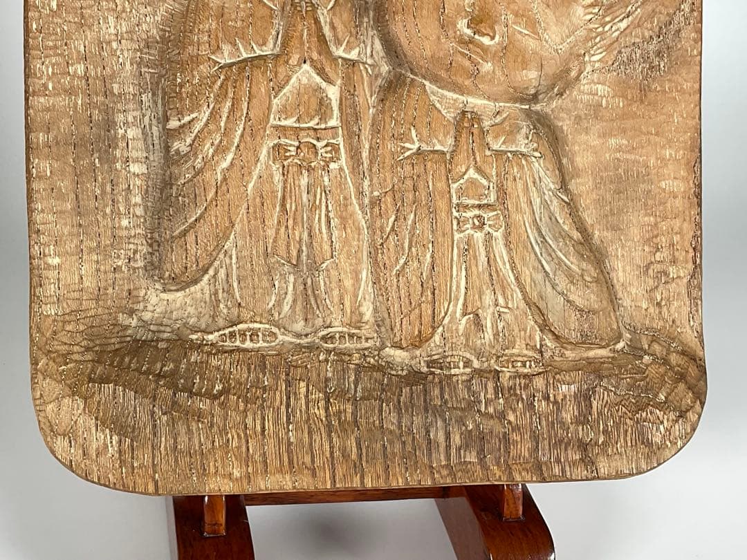 彫刻家　牧田善晴　ふたりの童子　祈り　木彫　一刀彫　長野県