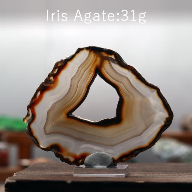 31g　イリスアゲート　インドネシア産　鉱物標本　アゲート