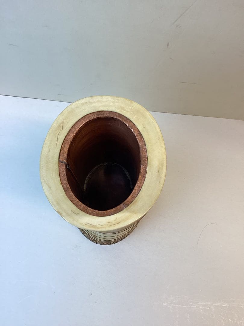 ［珍品］極上 笔筒 花器 ￼置物　高さ26cm 重さ1550g 送料込み