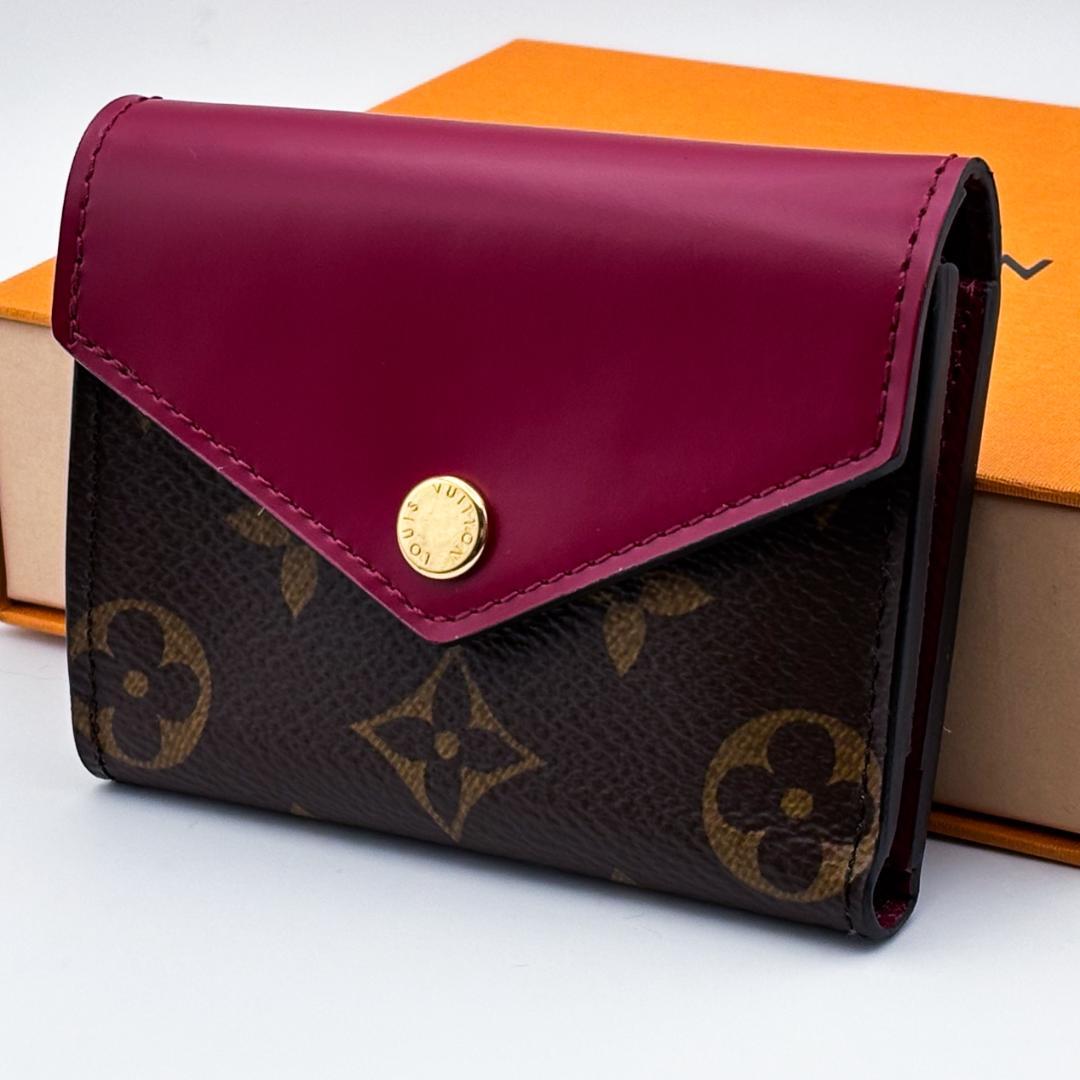 みん★ ルイヴィトン モノグラム ポルトフォイユ ゾエ フューシャ
