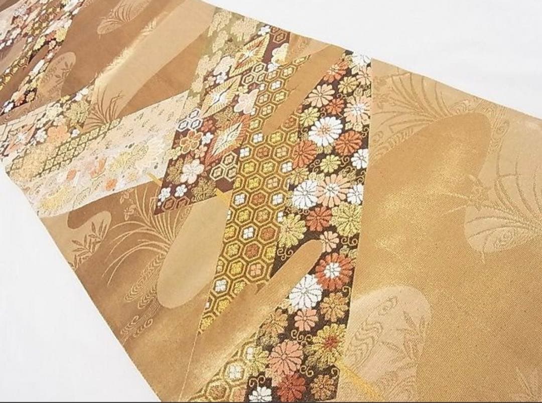 振袖フルセット6点サイズM〜Ｌ駒刺繍　草花毬文　暈し染め　金彩　正絹