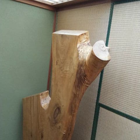 天然木座卓