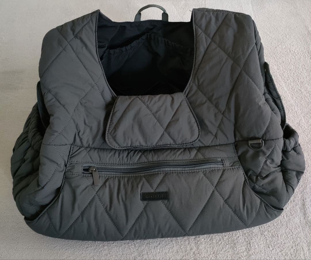 moncheri モンシェリ キルティング リュック キャリー グレー