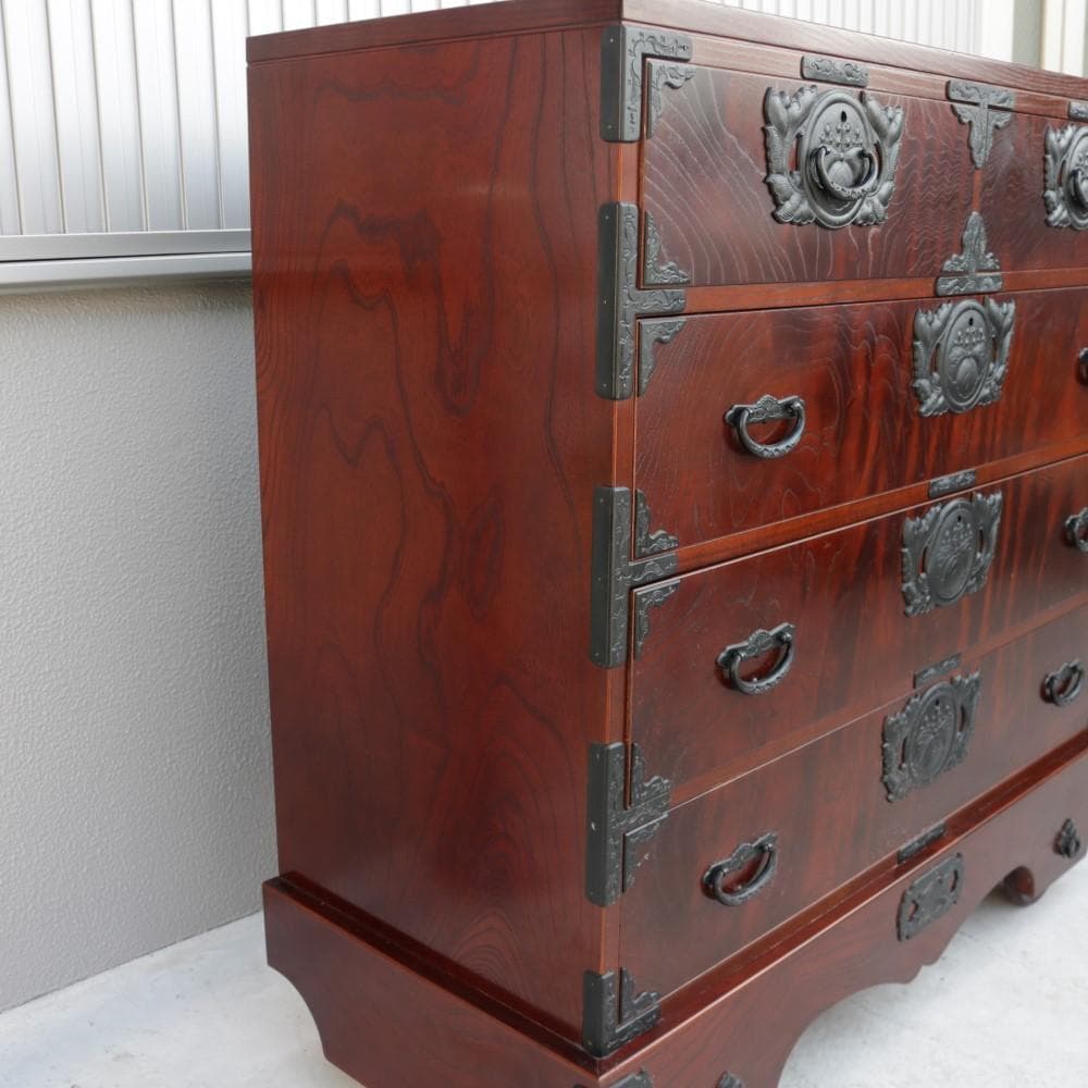 車箪笥 アンティーク 民芸家具 欅 チェスト 和家具 タンス たんす