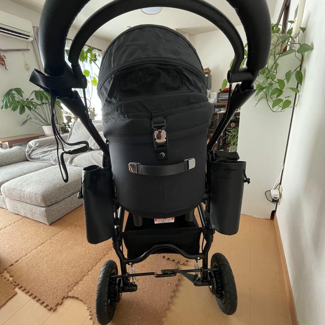 【美品】エアバギー ドーム3レギュラーアースブラック コーナークッション付き