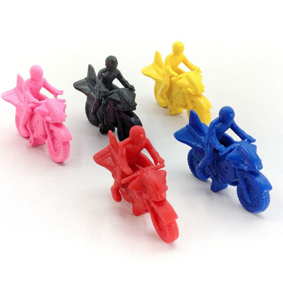 当時物 地球戦隊ファイブマン 消しゴム フィギュア バイク レトロ コンプ